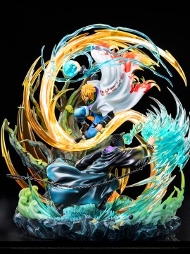 White Noise Studio Naruto Namikaze Minato vs Uchiha Obito Hiraishin Nidan 1/7 Statue